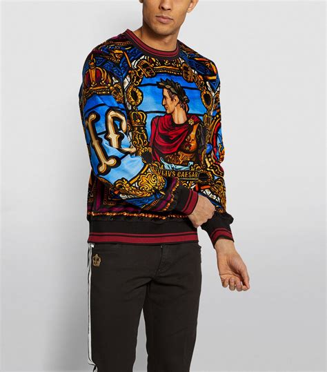 julius caesar dolce gabbana|Dolce & Gabbana Velvet Julius Caesar Sweatshirt .